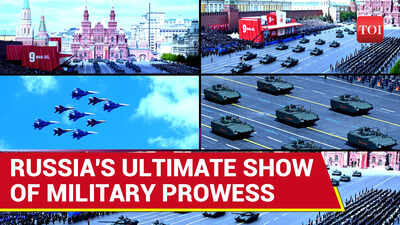 Russia Flaunts 'Weapons Of War' At V-Day Parade: T-34 Tanks, S-400, Artillery, Drones & Jets | Watch