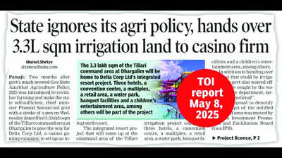 Can’t convert irrigation areas for non-farm use, want report: Goa agriculture minister Ravi Naik