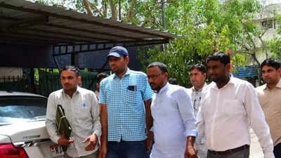 CCTV captures Rajasthan MLA Jaikrishn Patel handing bribe bag before aide escapes