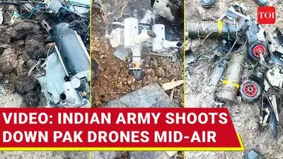 "Multiple Pak Drones Over Amritsar" Army Destroys Several Pak Projectiles | Watch
