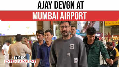 Ajay Devgn Spotted in Casual Grey Ensemble at Mumbai Airport