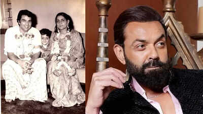 Throwback to when Bobby Deol shared a heartwarming childhood photo with parents Dharmendra and Prakash Kaur
