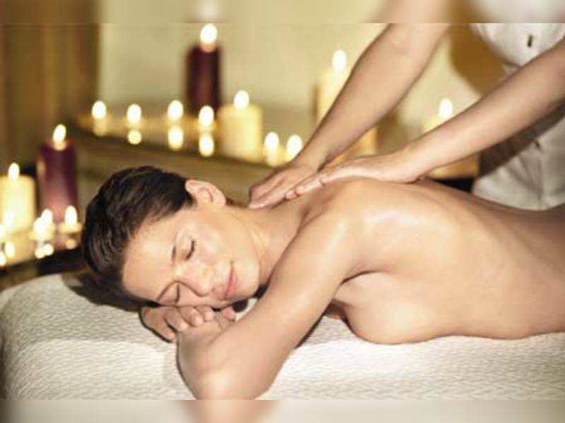 Massage rooms girl session with