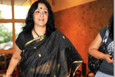 Suchitra Krishnamoorthi enjoys a play in Mumbai