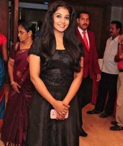 Actress Rachana Narayanankutty spotted at the pooja function of Thilothama held in a prominent hotel in Trivandrum