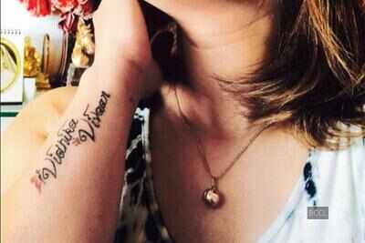 Deepshikha Nagpal gets kids’ names inked on her hand