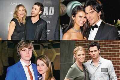 When celebs reunited with exes for work