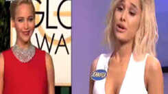 Ariana Grande impersonates Jennifer Lawrence on SNL