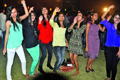 Singer Javed Ali performs at a college festival in Kanpur
