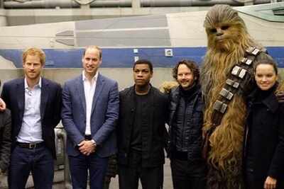 Prince William, Harry visit 'Star Wars' set