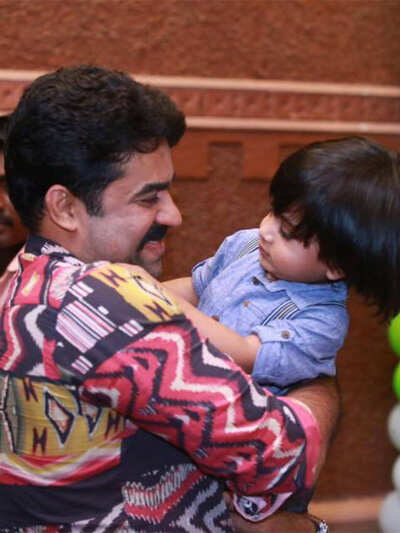 Vijay Babu chils with Adam