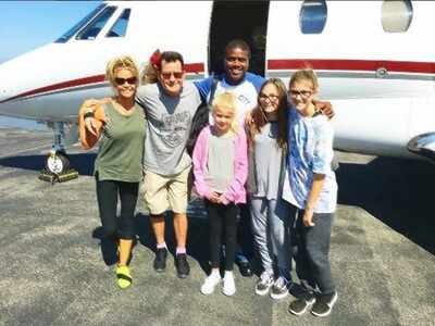 Charlie Sheen celebrates 51st birthday with Denise Richards