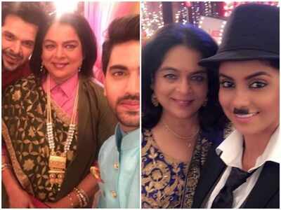 Reema Lagoo's last few pictures from the sets of Naamkarann