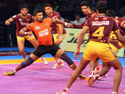 Vivo Pro Kabaddi: U Mumba beat UP Yoddha 37-34