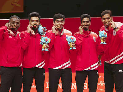 CWG 2018: Men's team emulates women's in winning table tennis gold