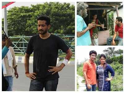 ‘Shortcut’: Parambrata Chatterjee and Gaurav Chakraborty brave the heat while shooting for the film
