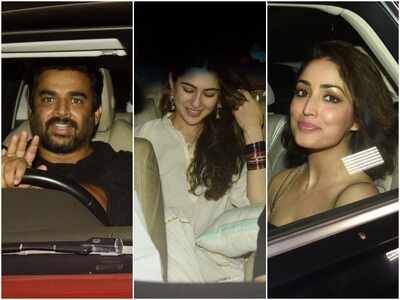 R Madhavan, Sara Ali Khan, Yami Gautam and other Bollywood celebs attend the screening of 'Manmarziyaan'