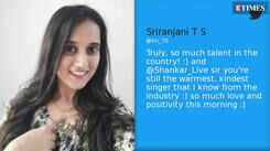 TV anchor Sriranjani hails Shankar Mahadevan for his warm gesture