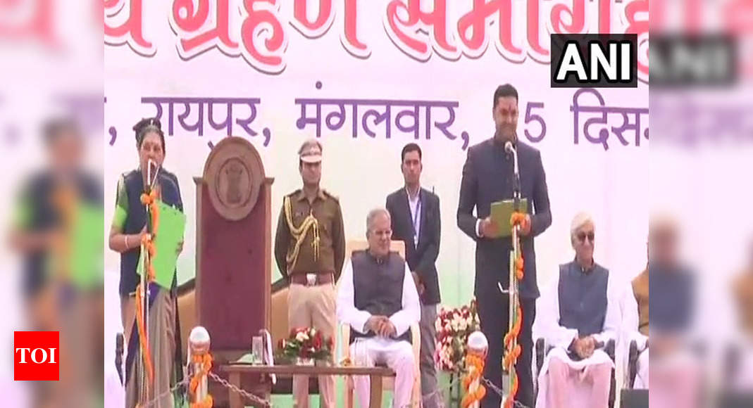 Chhattisgarh CM Expands Cabinet Inducts Nine Ministers Raipur News