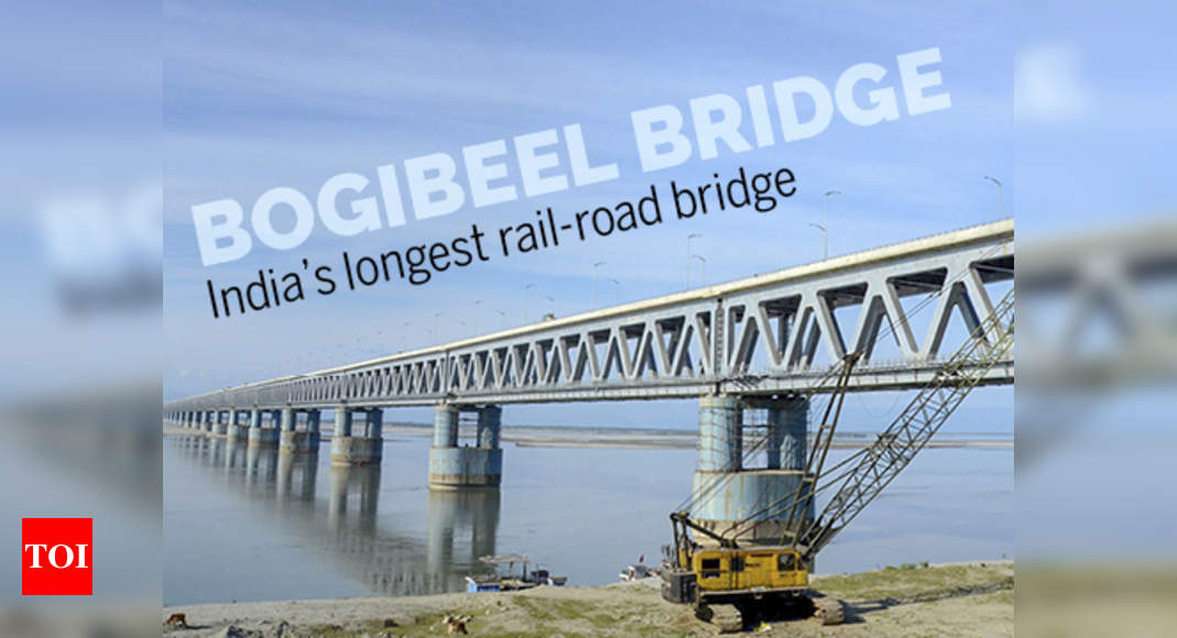 Infographic Bogibeel Bridge India S Longest Rail Road Bridge Opens