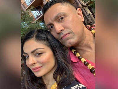 Neeru Bajwa and Harry Jawandha are celebrating their wedding anniversary in Kapolei, Hawaii