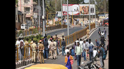 Residents block road in protest against BRTS