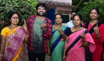 Odia celebrities cast their votes