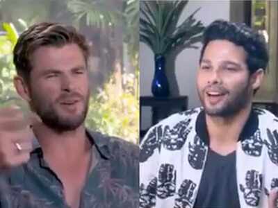 Video: Siddhant Chaturvedi raps as Chris Hemsworth says 'Bohot Hard'