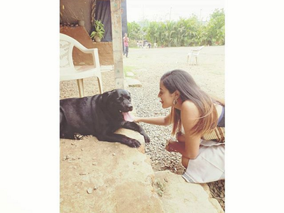 'Vijeta': Yamini Singh shares a candid click with a dog from the sets