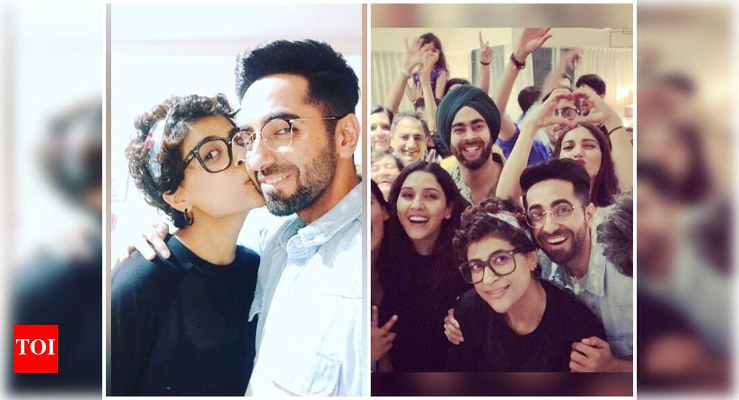 Wifey Tahira Kashyap Plants A Sweet Peck On Birthday Boy Ayushmann