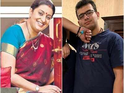Smriti Irani teases her son Zohr for being a Salman Khan fan; users notice the famous bracelet on his wrist