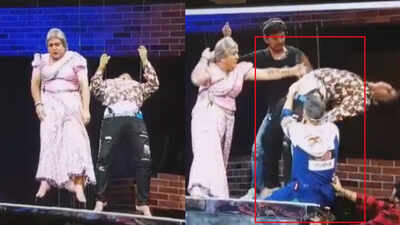 Watch: Akshay Kumar helps to save an artist who fell unconscious on a harness