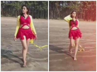 Video: Yamini Singh sizzles in a red monokini