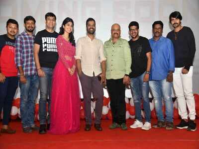 Aditi Prabhudeva dazzles in red at Brahmachari trailer launch