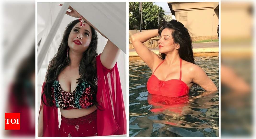 Monalisas Red Hot Bikini Avatar To Rani Chatterjee S Sultry Pose