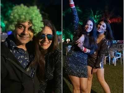 Mona Singh sports little black dress for her outing with friends post wedding; see photos
