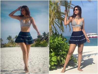 Bigg Boss 13's Dalljiet Kaur enjoys a much needed holiday in Maldives; stuns in hot beach wear