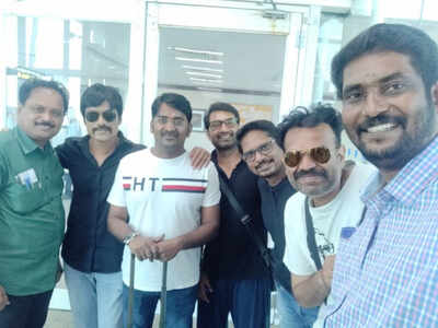 Silambarasan TR's Maanaadu team fly to Hyderabad