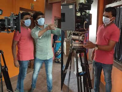 Coronavirus effect: Team Vaiju No. 1 works wearing masks; try to avoid handshake and physical contact on the set