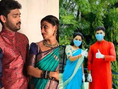 Here’s a glimpse of Aame Katha actors Ravikrishna and Navya Swamy's 'new normal'