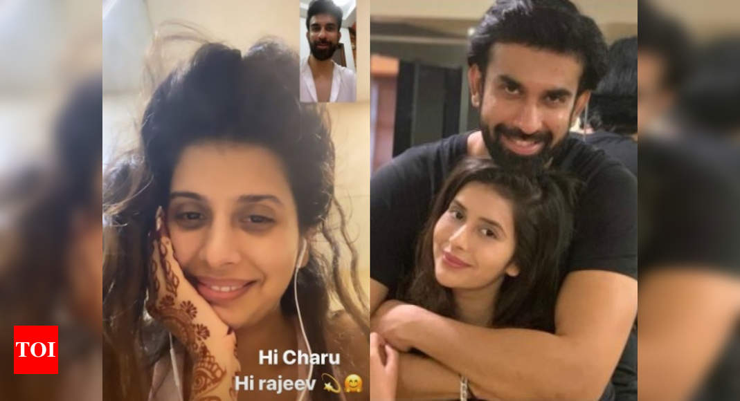 Amid Separation Rumours Rajeev Sen Video Calls Wife Charu Asopa Have