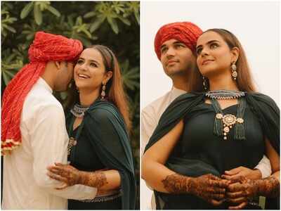 Love is in the air: Prachi Tehlan clicks her first picture with fiancé Rohit Saroha!