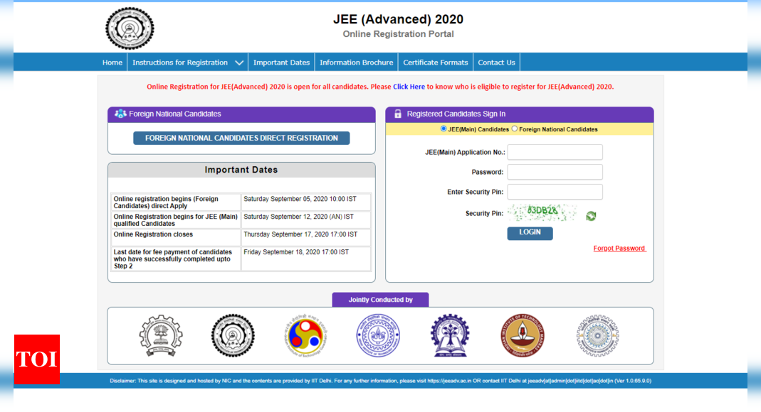 JEE Advanced 2020 Registration Begins Jeeadv Ac In Here S Step By