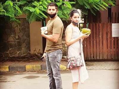Karanvir Bohra and Shruti Seth reunite amidst the pandemic and do some 'social distancing wali Shararat'