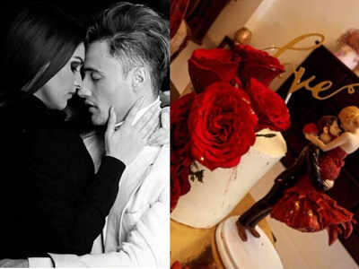 Bigg Boss 13's lovebirds Asim Riaz and Himanshi Khurana celebrate one year of togetherness; cut a cake