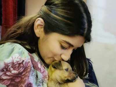 Deeksha Joshi shares an adorable click with a puppy