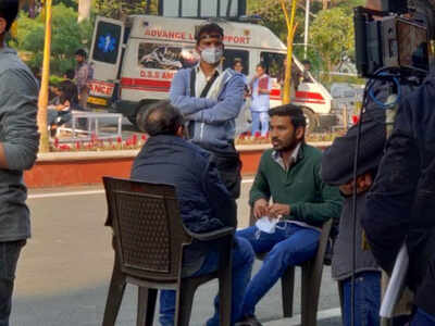 Dhanush shoots for Atrangi Re in Greater Noida