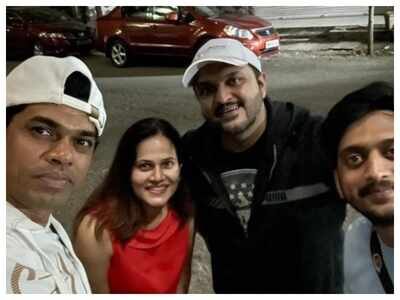 THIS selfie of Manava Naik with Siddharth Jadhav, Amey Wagh and Aditya Sarpotdar will give major BFF goals