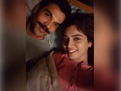 Bhumi Pednekar gives a charming glimpse of Sumi and Shardul from the sets of ‘Badhaai Do’
