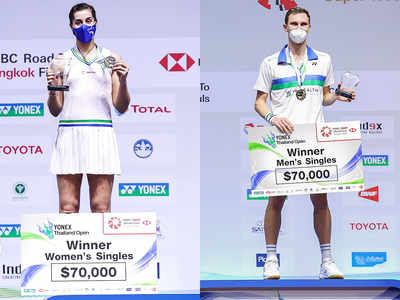 Marin And Axelsen Claim Thailand Open Singles Titles Badminton News